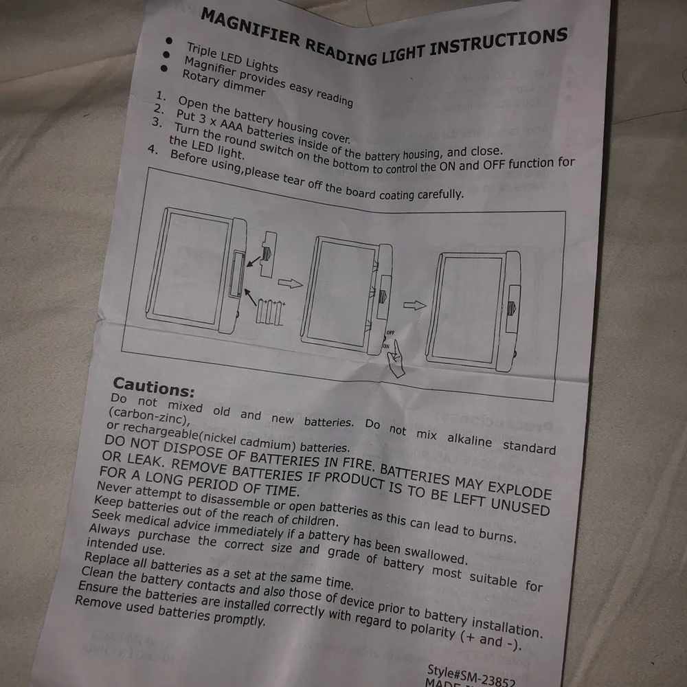 Magnifier reading light - Picture 4 of 7